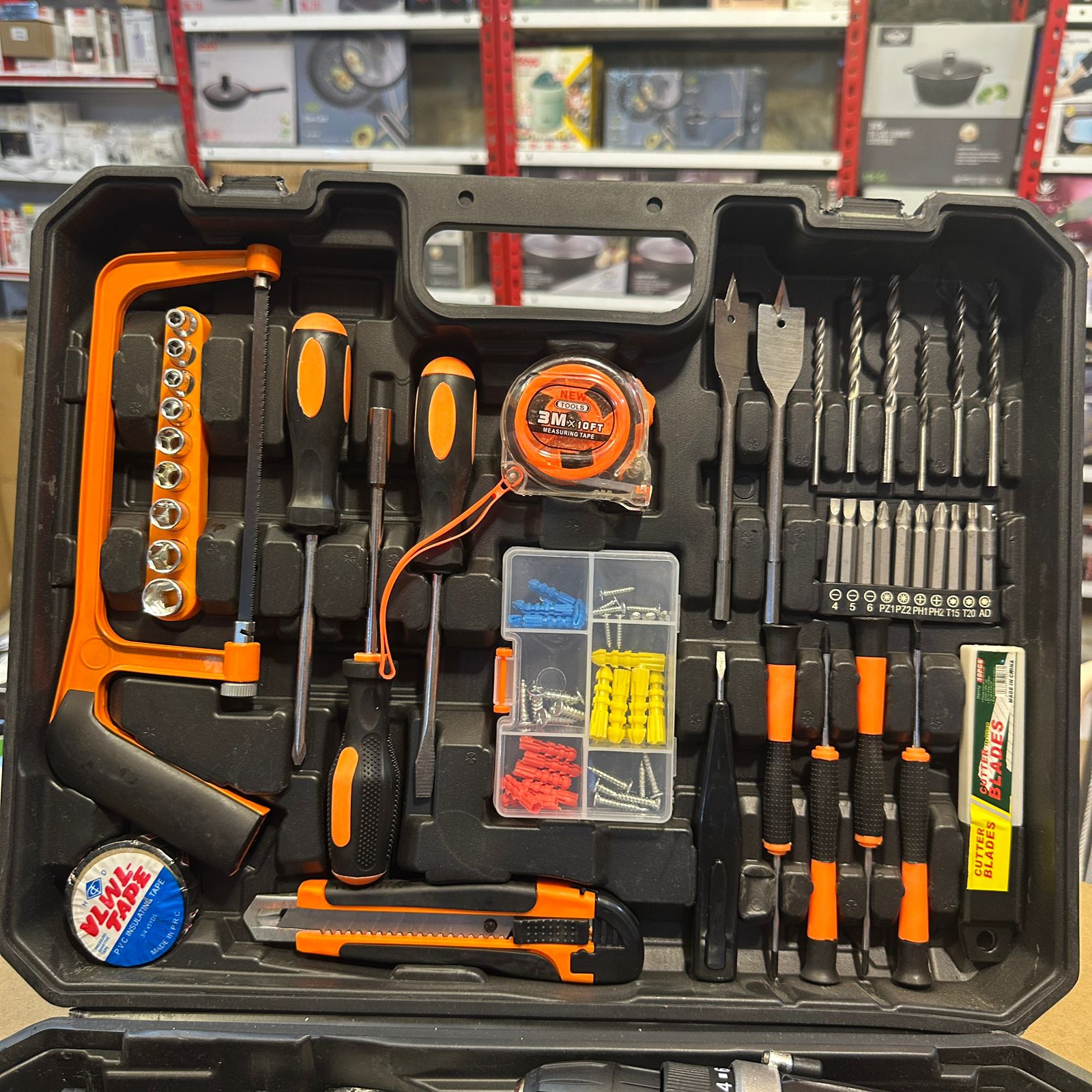 Rechargeable Drill + Multi Tool Box