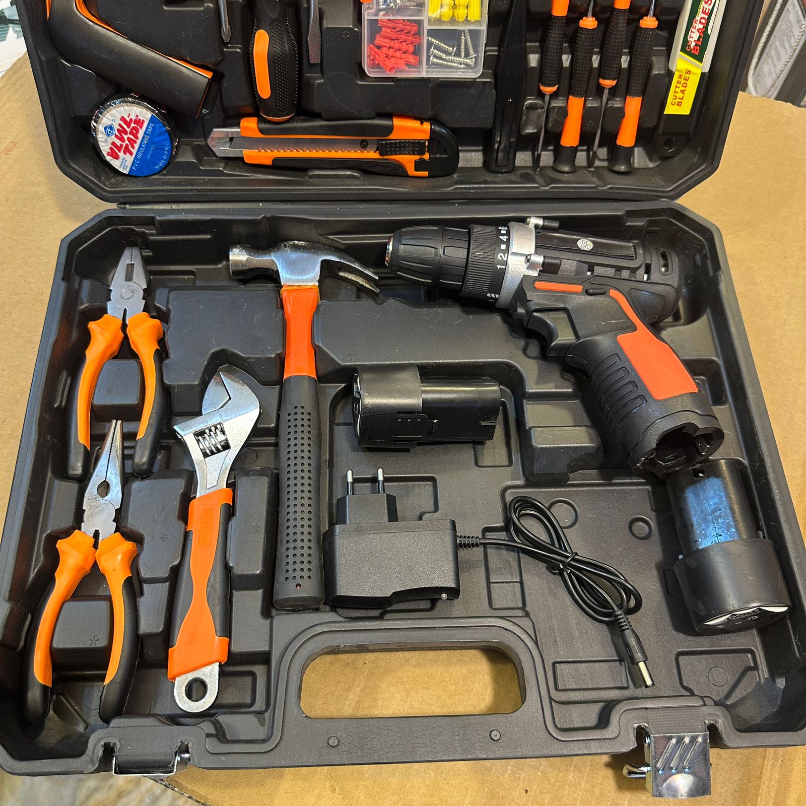 Rechargeable Drill + Multi Tool Box