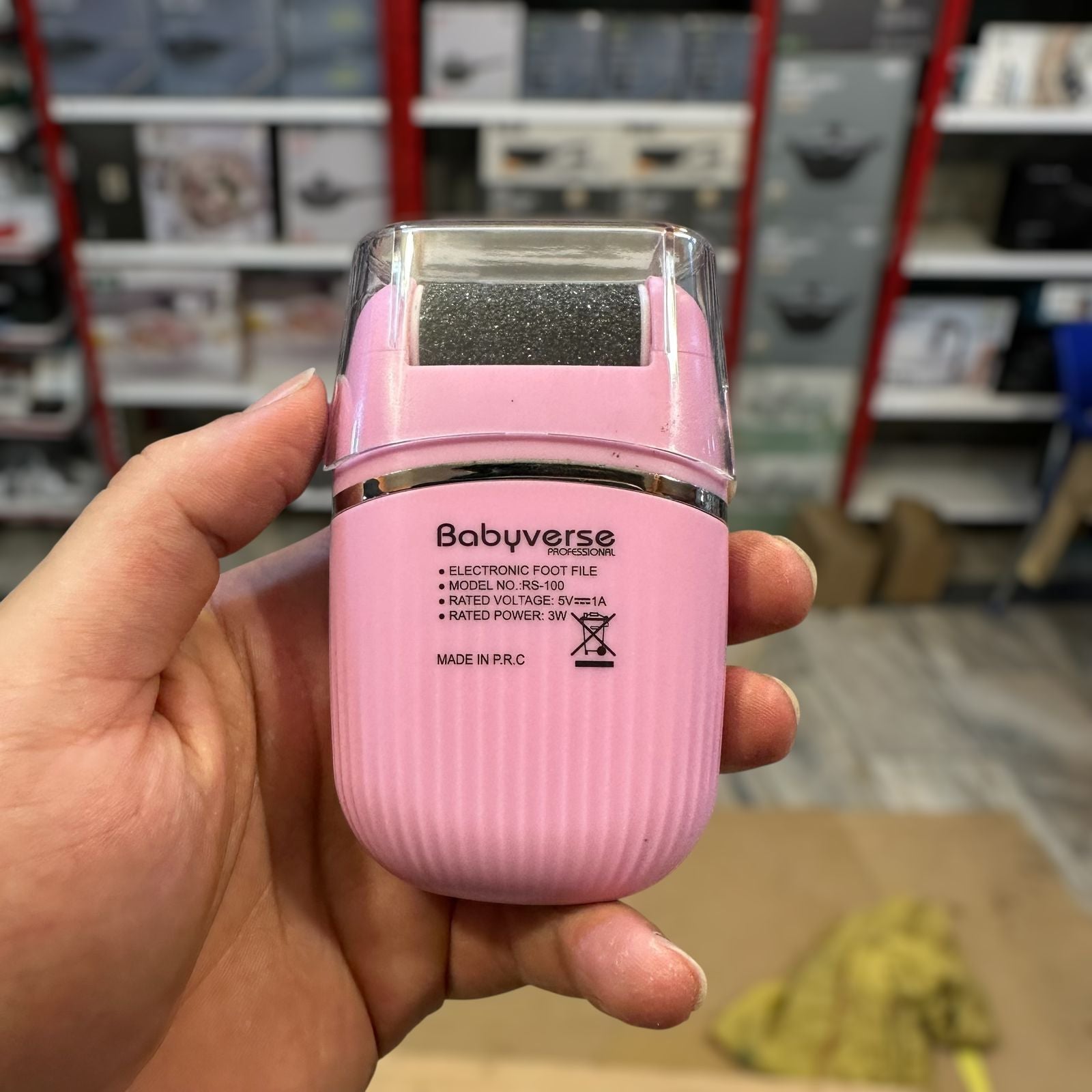 Babyverse Rechargeable 3 Heads Electronic Foot File