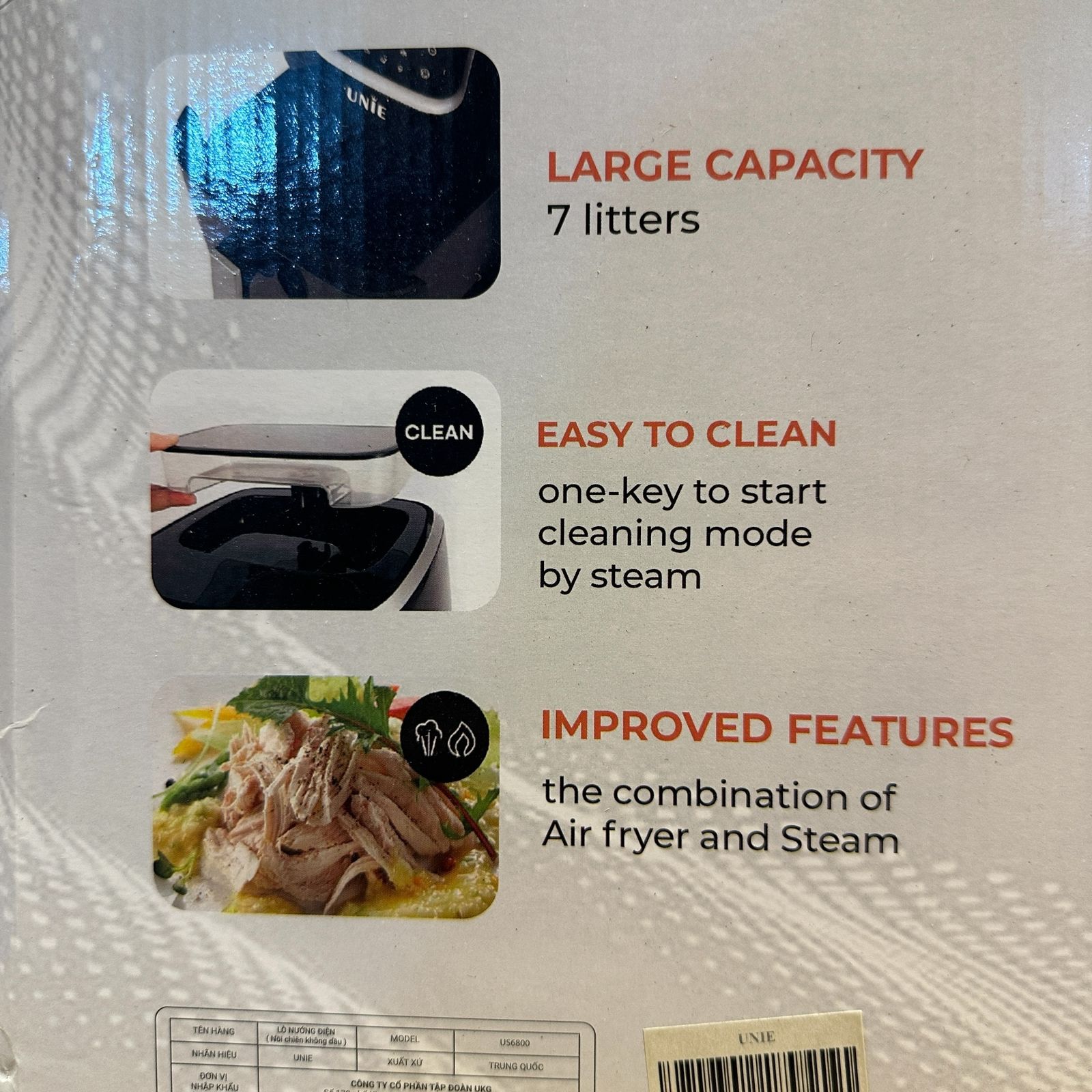 Lot Imported 7L & 8L Unie Air Fryers