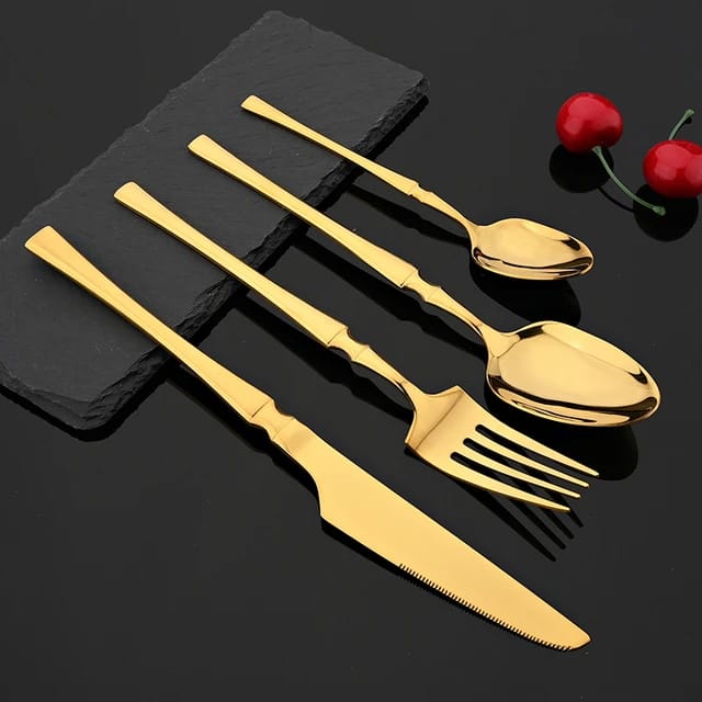 24 PCS Golden Tableware set