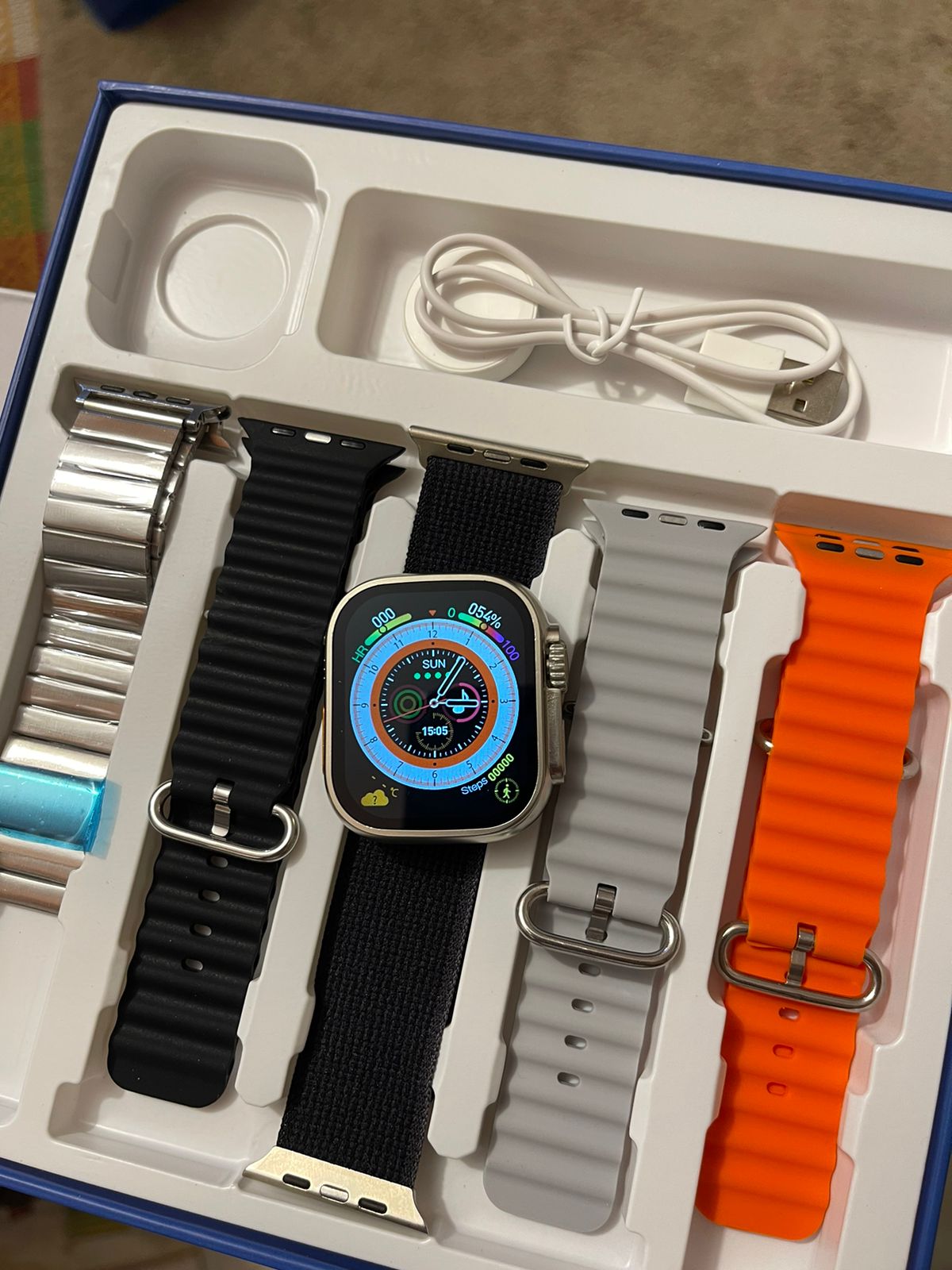 Super Ultra Smart Watch with 5 Strips