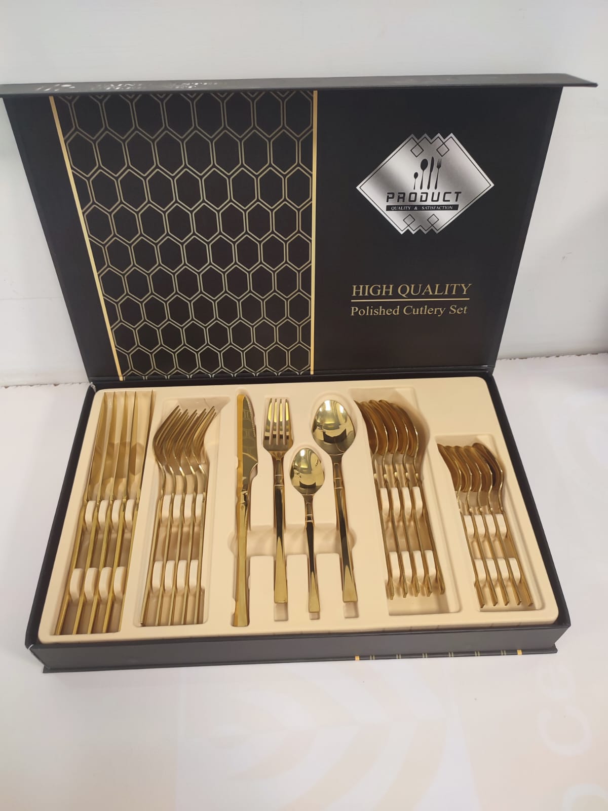 24 PCS Golden Tableware set