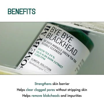 Some By Mi Bye Bye Black Head 30 Days Miracle Green Tea Tox Bubble Cleanser 120g