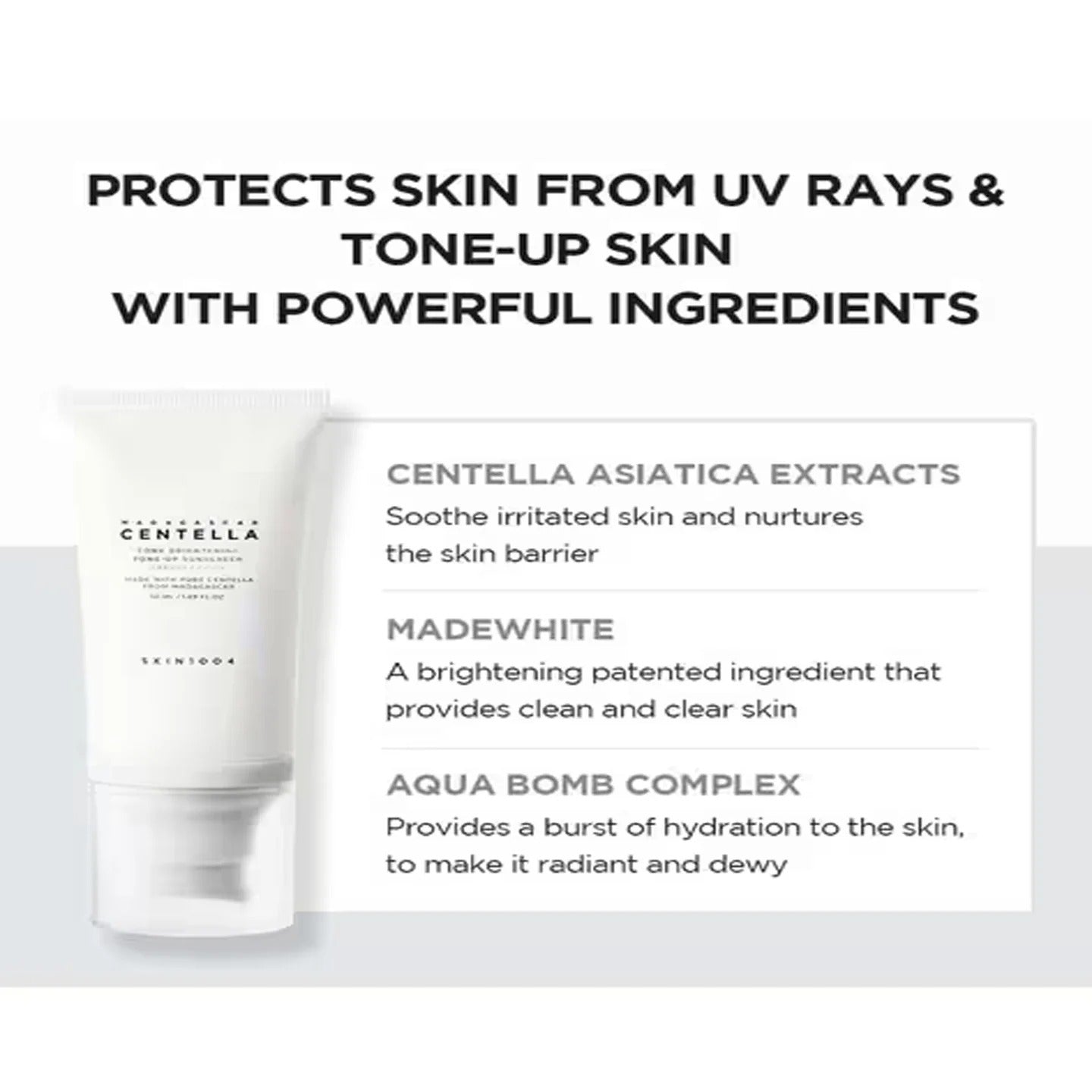 SKIN1004 Madagascar Centella Tone Brightening Tone-Up Sunscreen 50ml