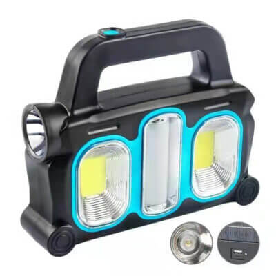 3 IN 1 SOLAR & ELECTRIC HURYBOLT CHARGEABLE WORK LIGHT