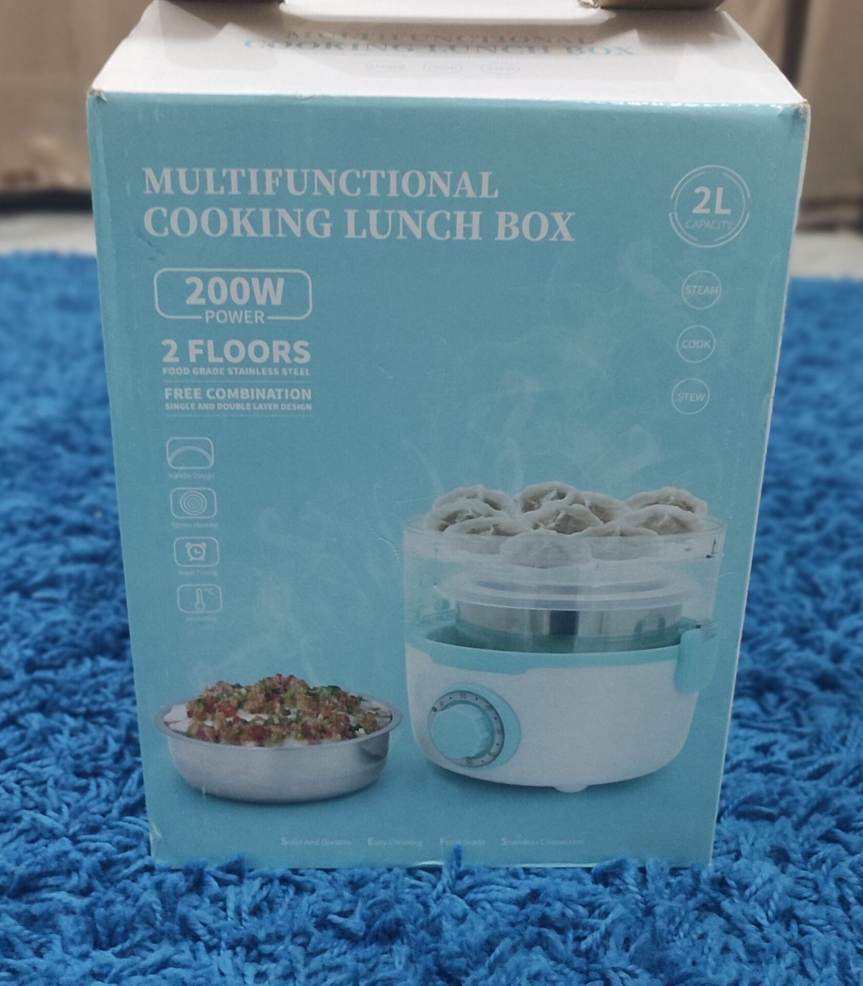 Multifunctional 2 Floor Cooking Lunch Box