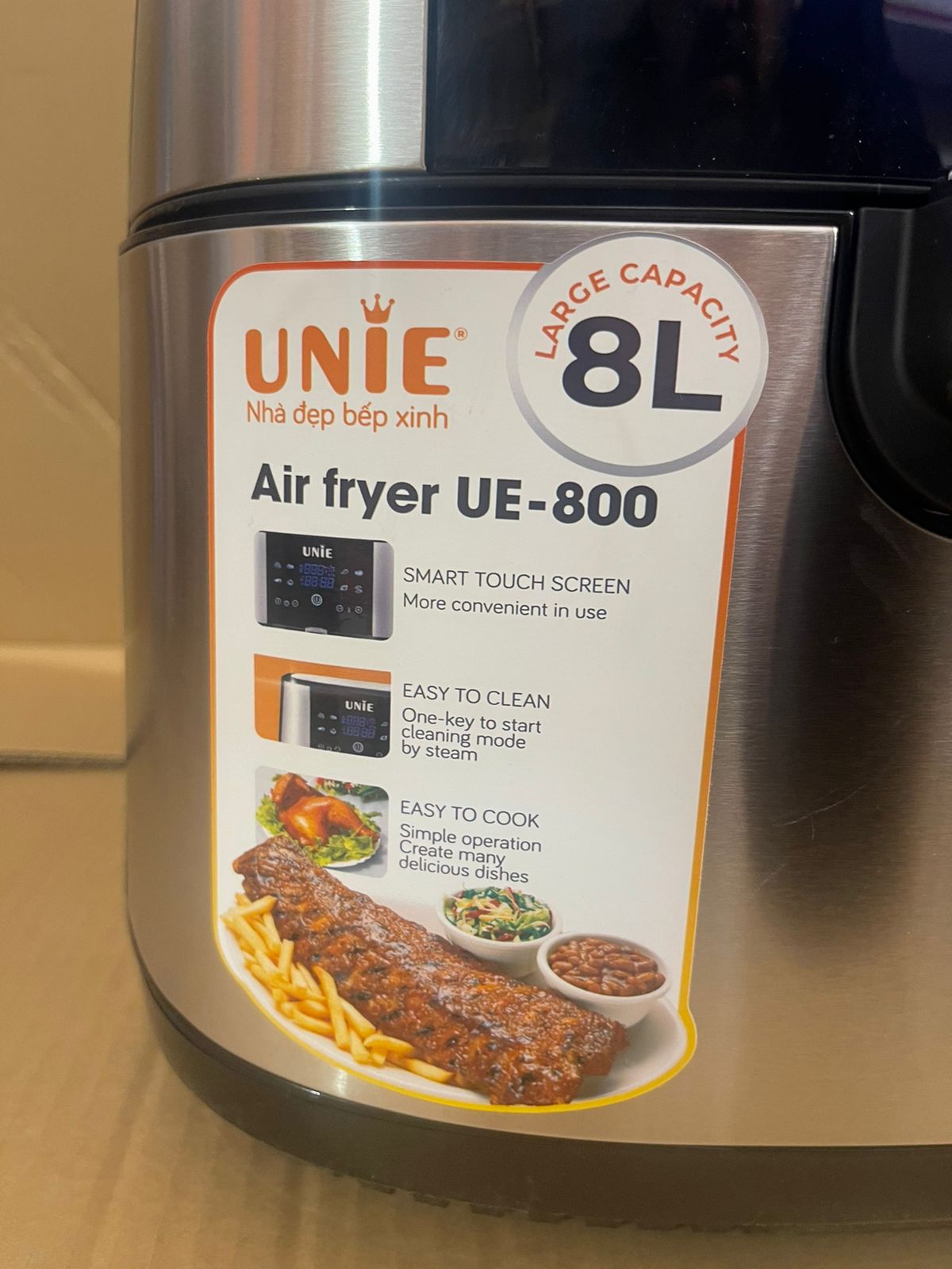 UNIE Digital Air Fryers 7 LITER AND 8 LITER