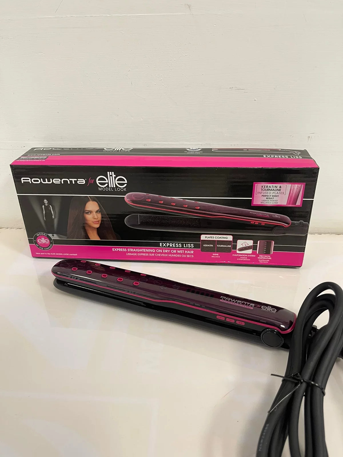 German Lot Imported Rowenta Wet & Dry Hair Straightener